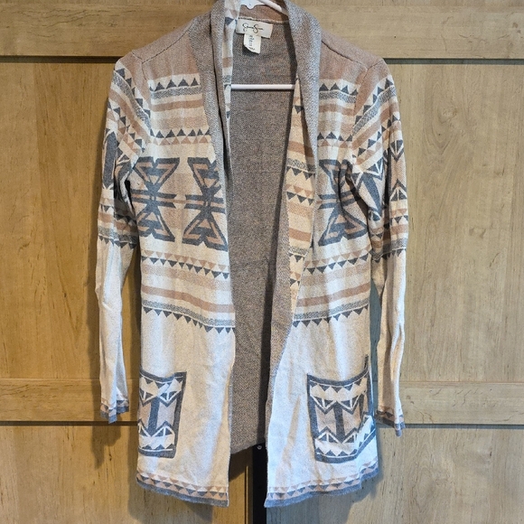 (J35) Jessica Simpson Beige Knit Sweater Juniors Sz 5 - Picture 1 of 6